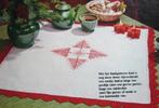 Borduurpatroon  Kerst Ster /  Haakpatroon  rand  nr 9495, Hobby en Vrije tijd, Borduren en Borduurmachines, Verzenden, Nieuw, Handborduren