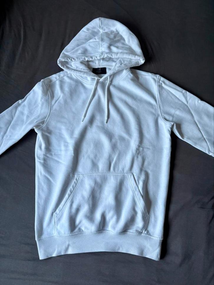 Witte H&M unisex hoodie maat XS, Z.G.A.N., Kleding | Heren, Truien en Vesten, Zo goed als nieuw, Maat 46 (S) of kleiner, Wit, Ophalen of Verzenden