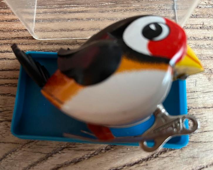 1960 LULU LEHMAN uurwerk wip vogeltje sleutel en box ZGAN, Hobby en Vrije tijd, Modelauto's | 1:50, Zo goed als nieuw, Overige typen