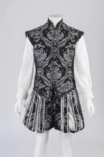 Zwart heren renaissance kostuum victoriaans middeleeuws oud, Verzenden, Nieuw, Historisch, Kleding