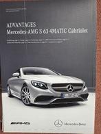 Mercedes AMG Advantages S63 Cabrio 4MATIC 2015 int brochure, Boeken, Ophalen of Verzenden, Zo goed als nieuw, Mercedes