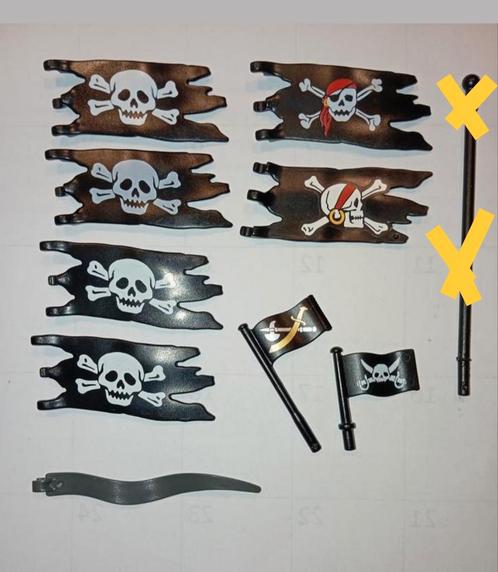 Playmobil A piraten vlaggen, Kinderen en Baby's, Speelgoed | Playmobil, Gebruikt, Ophalen of Verzenden