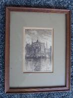 oude pentekening, Antiek en Kunst, Kunst | Etsen en Gravures, Ophalen of Verzenden