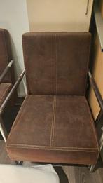 Twee bruine stoelen, Huis en Inrichting, Stoelen, Gebruikt, Twee, Bruin, Ophalen of Verzenden