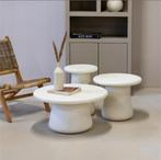 Salontafel Romy Beige Rond 70cm (Aankoop Mei 2025), Huis en Inrichting, Tafels | Salontafels, Ophalen, Overige materialen, Rond