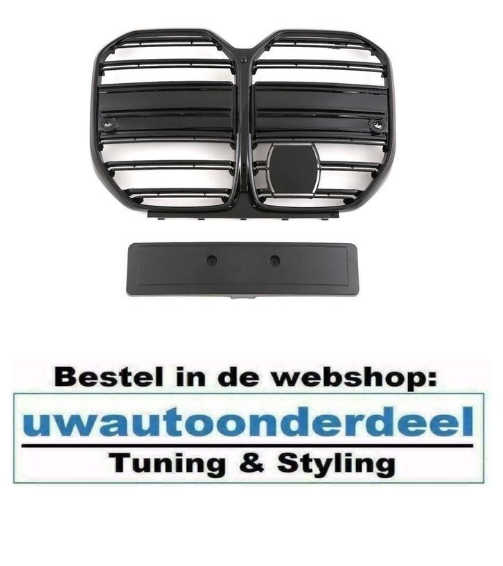Sport Grill Hoogglans Zwart M4 Look Voor Bmw 4 Serie G26 Gra, Auto diversen, Tuning en Styling, Verzenden