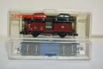 Fleischmann 8225K N Autotransporter met vier voertuigen ..., Gelijkstroom, Fleischmann, Wagon, Ophalen of Verzenden