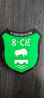 Schildje 11 Geniebataljon..B-Cie, Ophalen of Verzenden, Landmacht, Nederland, Embleem of Badge