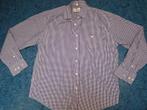 Paars/wit geruit overhemd mt.l 41/42 zgan zwarte tulp, Paars, Ophalen of Verzenden, Zo goed als nieuw, Halswijdte 41/42 (L)