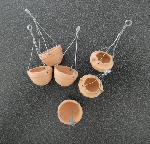 poppenhuis 1:12 terracotta hang bloempotjes nieuw!, Verzamelen, Poppenhuizen en Toebehoren, Nieuw, Poppenhuis, Ophalen of Verzenden