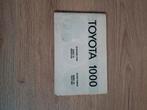 Instructieboekje Toyota 1000 oldtimer, Ophalen of Verzenden