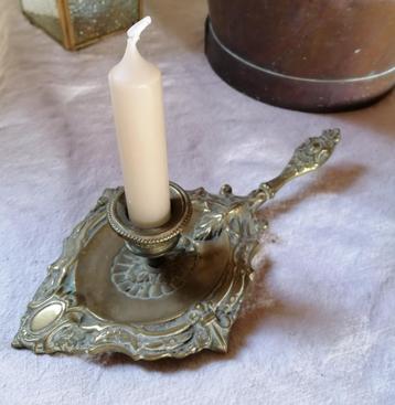 vintage blaker, kaarsenhouder messing beschikbaar voor biedingen