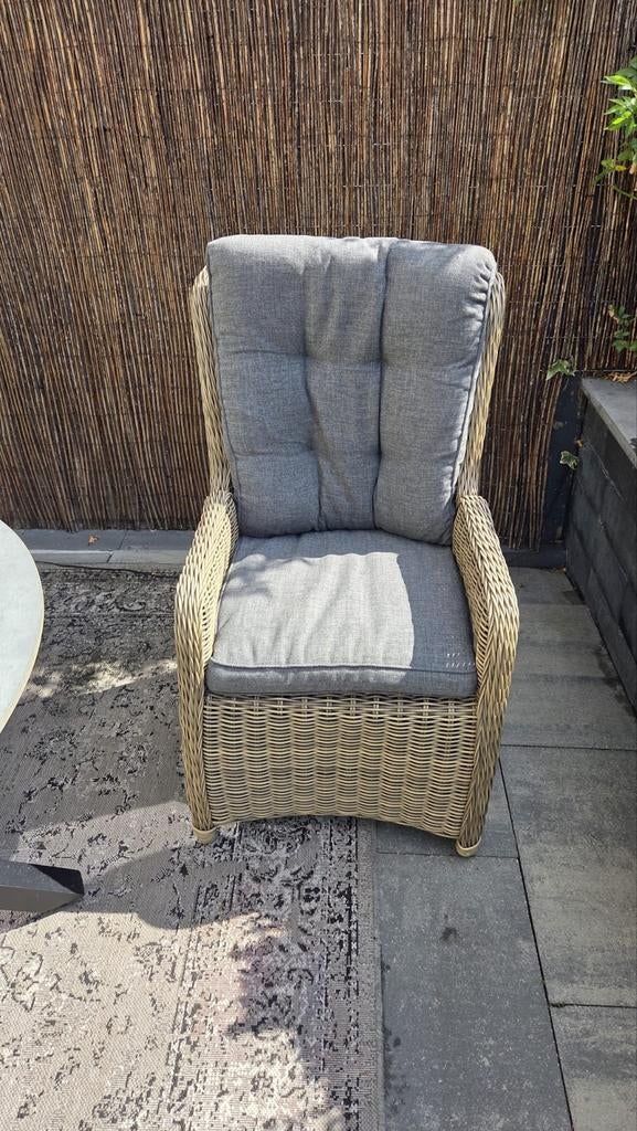 6 delige rondetuinset |6 x Dublin verstelbare stoelen, Tuin en Terras, Ophalen of Verzenden, Gebruikt
