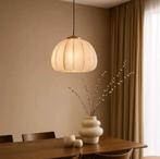 Vintage bubble bol hanglamp | Amberkleur | Jaren 60, Ophalen of Verzenden, Zo goed als nieuw, Minder dan 50 cm