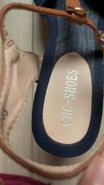 Leuke sleehak sandalen maat 38, Kleding | Dames, Schoenen, Ophalen of Verzenden, Zo goed als nieuw, Blauw, Sandalen of Muiltjes