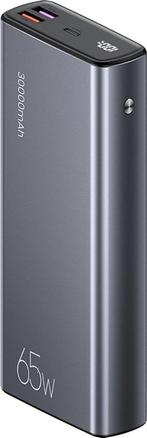 USAMS Powerbank – 30.000 mAh – 65W – Grijs – Quick Charge