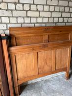 Moet weg! Teab Origineel oud Eiken bed twijfelaar, Ophalen, 180 cm of meer, 100 cm of meer, Lattenbodem
