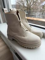 Laarzen met Rits - Stijlvol en Comfortabel, Ophalen, Zo goed als nieuw, Wit, Lage of Enkellaarzen