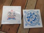 2 tegeltjes Koninklijk huis, Verzamelen, Ophalen of Verzenden, Gebruikt, Nederland, Overige typen