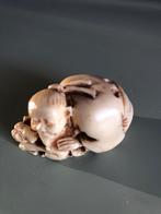 Antieke Netsuke - Figuur, Ophalen of Verzenden