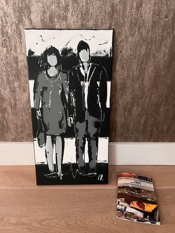 Schilderij ‘er op uit’. Met certificaat van echtheid NIEUW beschikbaar voor biedingen