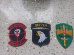 Vietnam Sniper Patches - Airborne / Marines / MACV-SOG, Verzamelen, Verzenden, Landmacht, Amerika, Embleem of Badge