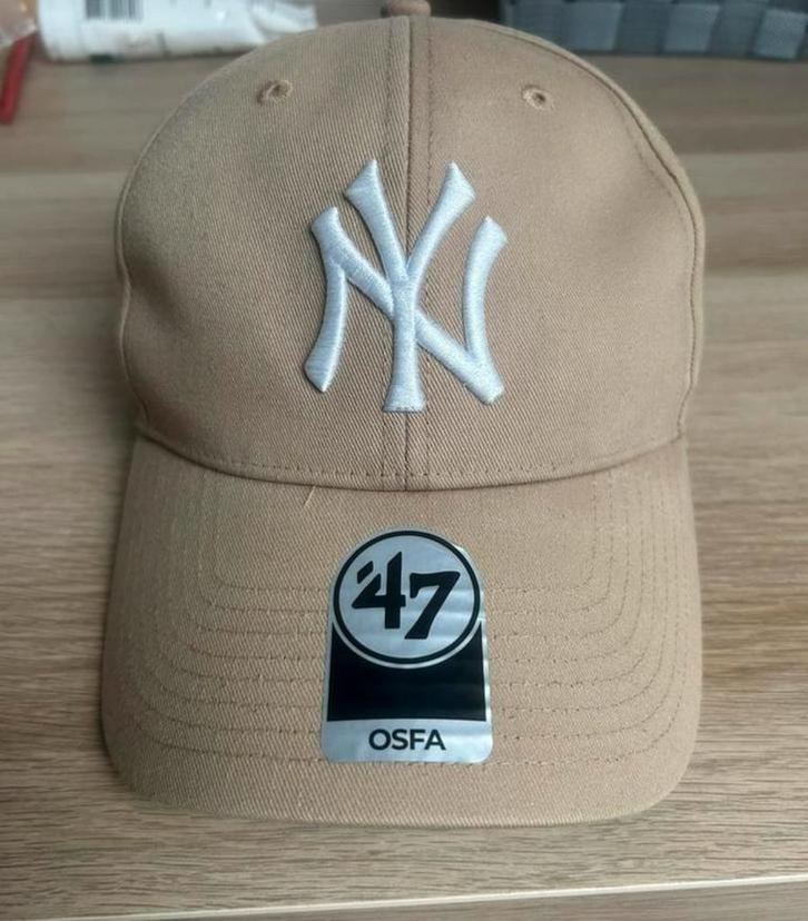 Beige Yankees cap van ’47 Iconisch design, pure kwaliteit, Kleding | Heren, Hoeden en Petten, Zo goed als nieuw, Pet, One size fits all