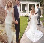 Bestseller trouwjurk Sanne €799 34 36 38 40 42 44, Ophalen, Nieuw, Wit, Trouwjurk