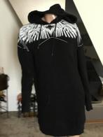 Marcelo Burlon lange Sweater met capuchon XS origineel ZGAN, Marcelo burlon, Zwart, Ophalen of Verzenden, Zo goed als nieuw