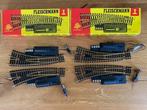Fleischmann H0 gebogenwissels 2 sets 1723A, Hobby en Vrije tijd, Modeltreinen | H0, Gebruikt, Gelijkstroom, Fleischmann, Rails