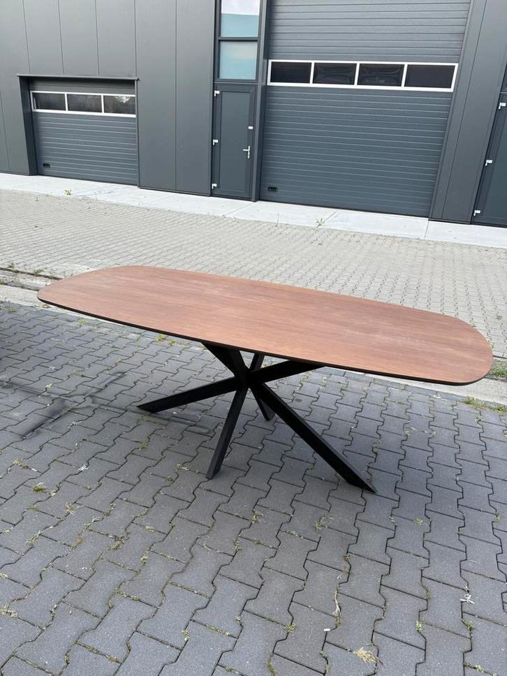 Eettafel deens ovaal eiken kleur 200 x 100 cm, Huis en Inrichting, Tafels | Eettafels, Nieuw, 50 tot 100 cm, 200 cm of meer, Vijf personen of meer