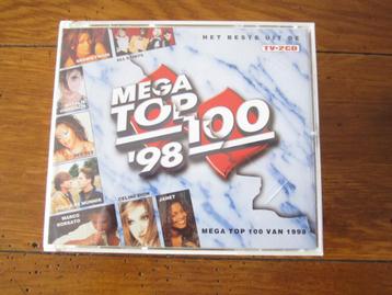 Mega Top 100 uit 1998 (dubbel CD) beschikbaar voor biedingen