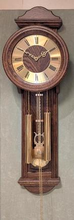 Jeka donker eiken Newtimer met Bim Bam slagwerk, K1, Huis en Inrichting, Ophalen of Verzenden, Nieuw, Analoog, Wandklok