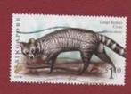 Fauna - Katachtigen - Singapore - Civet-kat - gebr, Ophalen of Verzenden, Gestempeld, Dier of Natuur