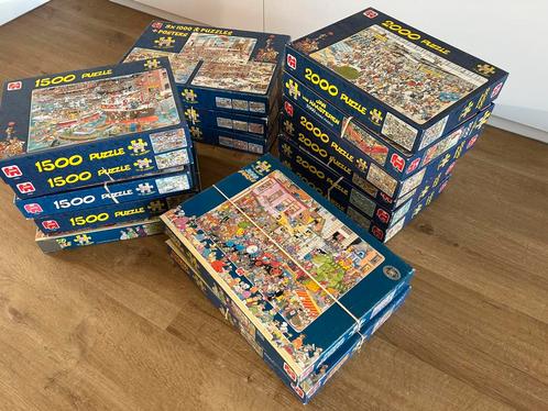 Diverse puzzels Jan van Haasteren (ook verkoop per stuk), Hobby en Vrije tijd, Denksport en Puzzels, Zo goed als nieuw, Meer dan 1500 stukjes