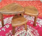 Brutalist Nesting Tables 3 niertafels bijzettafel mimiset, Ophalen of Verzenden, Huis en Inrichting