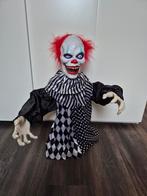 Halloween Springende Clown met Licht & Geluid, Ophalen of Verzenden, Gebruikt, Feestartikel, Halloween of Griezel