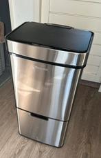 Homra prullenbak (met sensor), Huis en Inrichting, Ophalen, 40 liter of meer, Zo goed als nieuw, Rvs