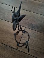 Metalen Kat Plantenhouder / Kandelaar, Gebruikt, Zwart, Ophalen of Verzenden, Metaal