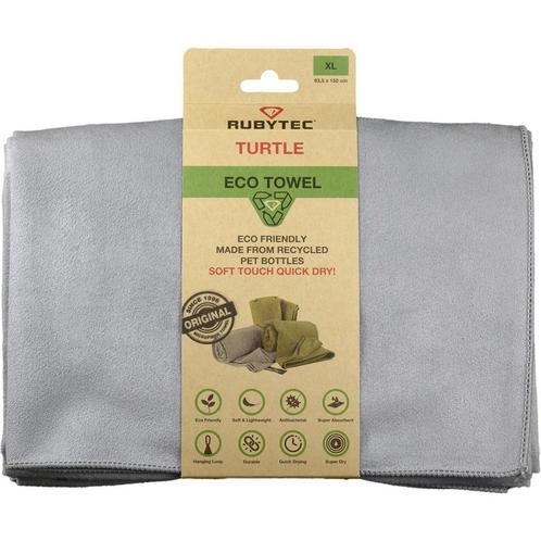 RUBYTEC TURTLE ECO TOWEL GREY XL, Caravans en Kamperen, Camper-accessoires, Nieuw, Ophalen of Verzenden