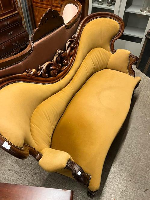 Antieke bank 98/166/37, Antiek en Kunst, Antiek | Meubels | Stoelen en Banken, Ophalen