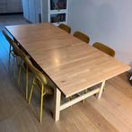 Uitschuifbare grote eettafel 220x100 (Met uitschuifblad 270), Huis en Inrichting, Tafels | Eettafels, Gebruikt, 200 cm of meer