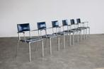 Vintage partij stoelen | blitz | segis italy | jaren 90, Huis en Inrichting, Stoelen, Kunststof, Gebruikt, ., Ophalen of Verzenden