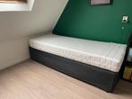 Logeerbed uitklapbaar, bed & breakfast, Box twin, Ophalen, Tweepersoons, Zo goed als nieuw, 200 cm