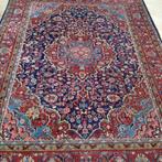 Handgeknoopt Perzisch tapijt tabriz vloerkleed wol vintage, 200 cm of meer, 150 tot 200 cm, Rood, Gebruikt