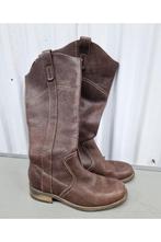 Dames laarzen country cowboy leer maat 37 y2k vintage jilsen, Hoge laarzen, Bruin, Ophalen of Verzenden, Gedragen