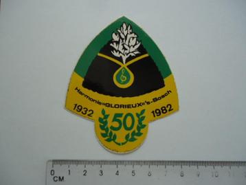 sticker oud Harmonie band glorieux hertogenbosch 1982 retro beschikbaar voor biedingen