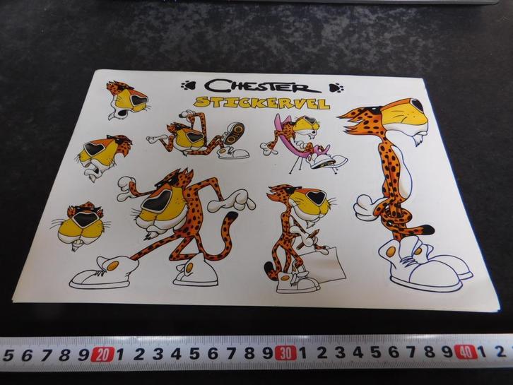 sticker set strip CHESTER cheetos chips snacks *, Verzamelen, Stickers, Zo goed als nieuw, Bedrijf of Vereniging, Ophalen