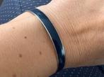 Armband emaille en staal donkerblauw nieuw, Ophalen of Verzenden, Nieuw, Blauw, Staal