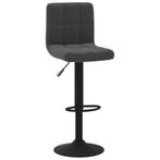 Barkrukken 2 st fluweel zwart, Huis en Inrichting, Barkrukken, Draaibaar, Verzenden, Nieuw, 90 cm of meer
